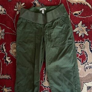 ASOS Army Green Maternity Straight Leg Jogger Pants